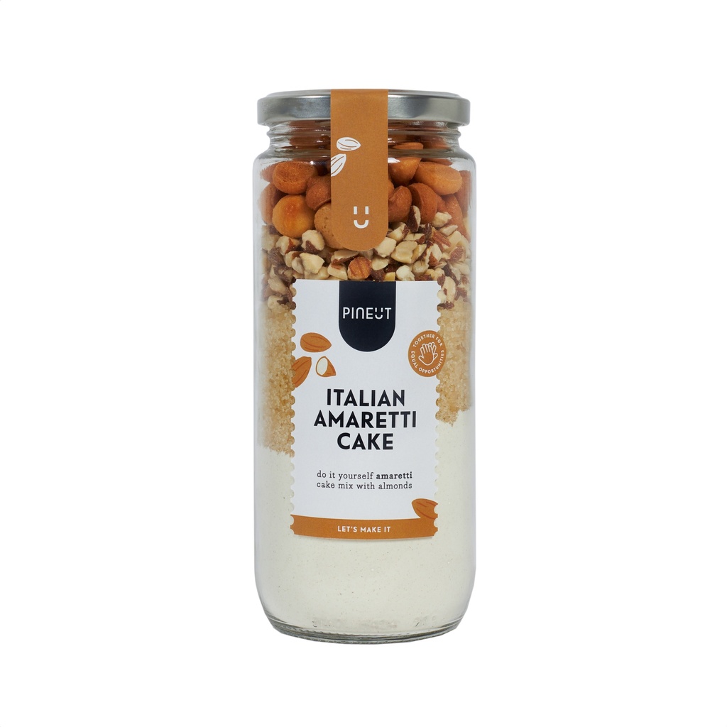 Pineut cake | jar | Italian Amaretti