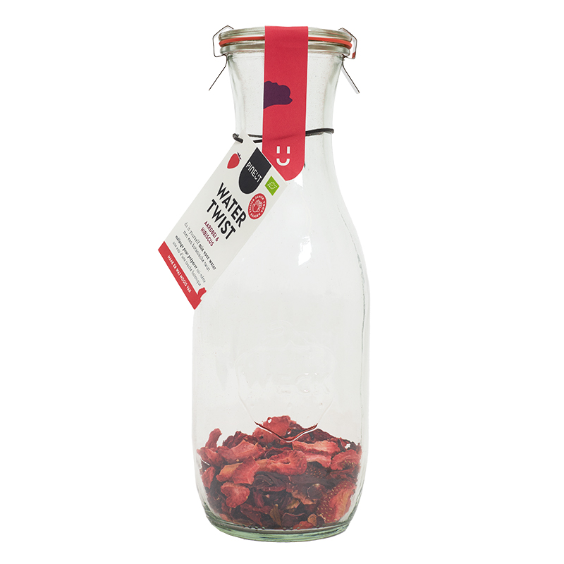 Pineut Watertwist | Carafe | Strawberry Hibiscus BIO