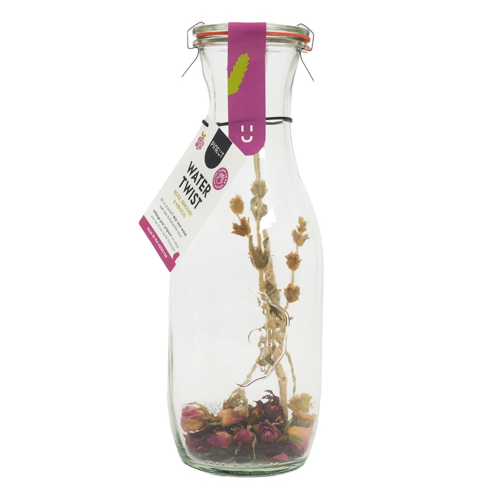 Pineut Watertwist | Carafe | Rose Mountain Tea Hibiscus