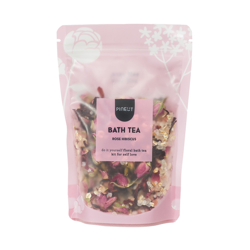 Pineut Bath Tea | pouchbag | Rose Hibiscus
