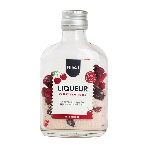 [PIN041] Pineut liqueur | flask | Cherry & Raspberry BIO