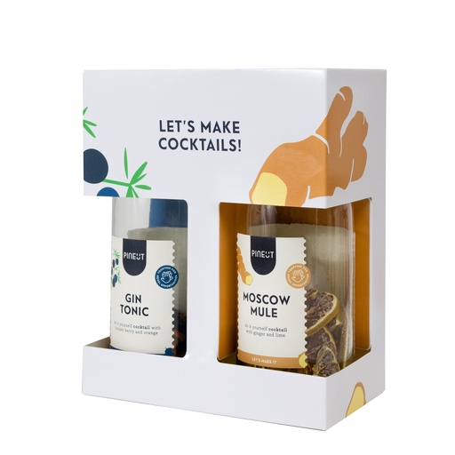 [PIN276] ﻿Pineut Cocktail | giftpack | Gin Tonic & Moscow Mule