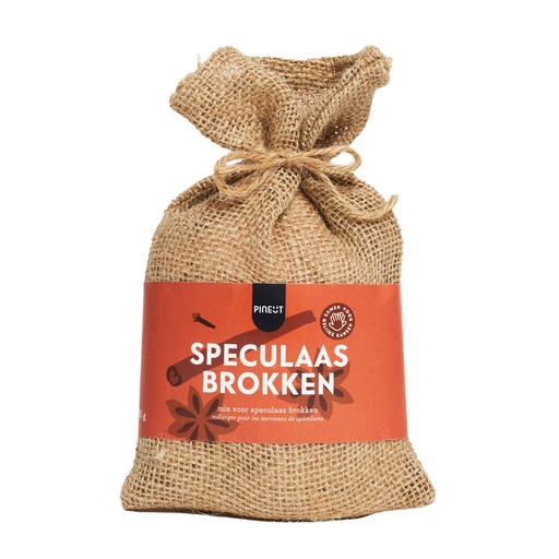 [PIN418] Pineut | Jute zakje | Speculaasbrokken